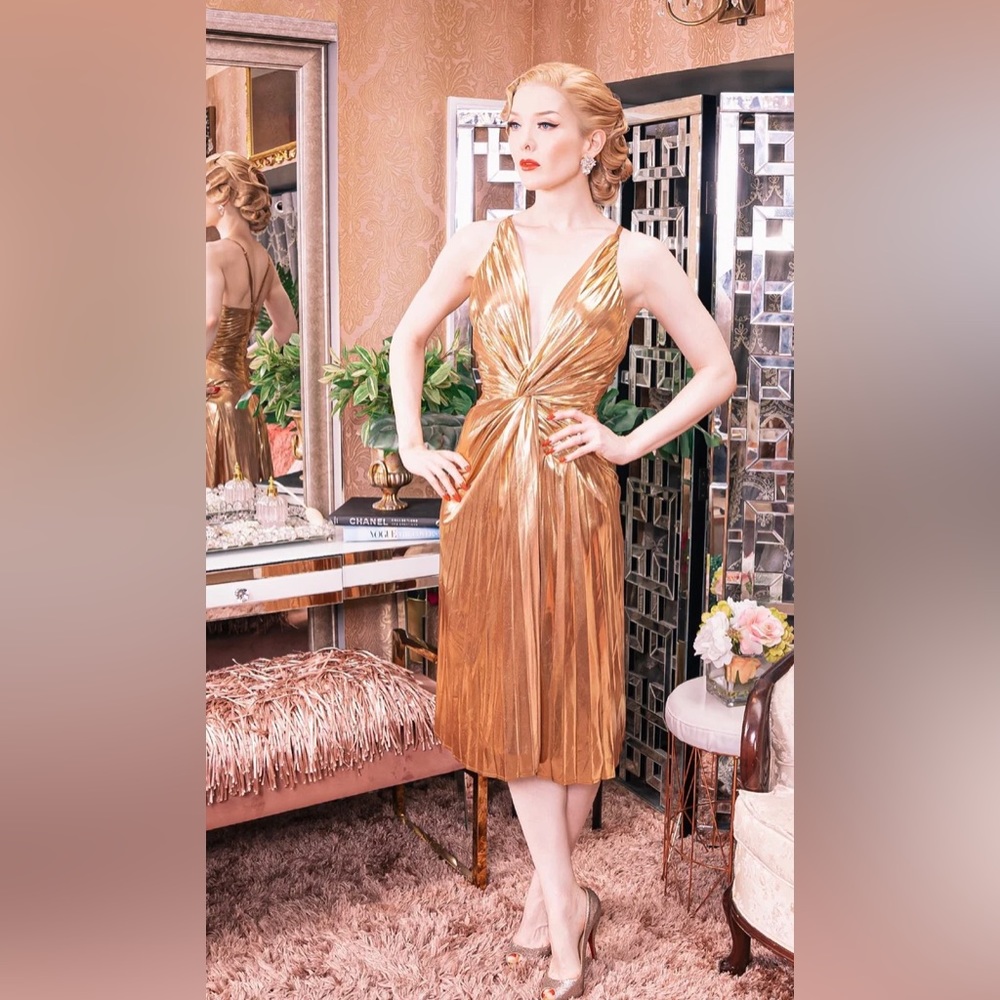 Elle Rebel Golden Age Dress XS